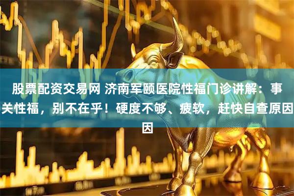 股票配资交易网 济南军颐医院性福门诊讲解：事关性福，别不在乎！硬度不够、疲软，赶快自查原因